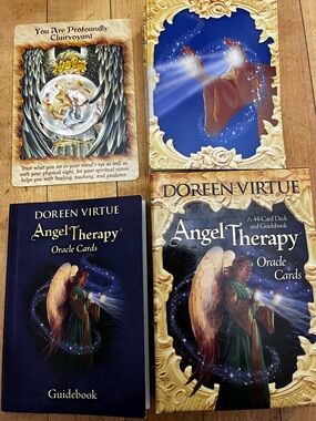 Doreen Virtue Angel Therapy Oracle Cards 44 Card Deck & Guide Book,